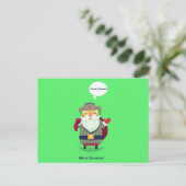 Cowboy Christmas postcard Postkarte (Stehend Vorderseite)