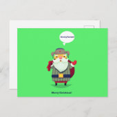 Cowboy Christmas postcard Postkarte (Vorne/Hinten)