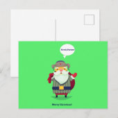 Cowboy Christmas postcard Postkarte (Vorne/Hinten)