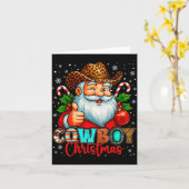 Cowboy Christmas Santa Pajamas Xmas Men Boy Kids O Karte (Gelbe Blume)