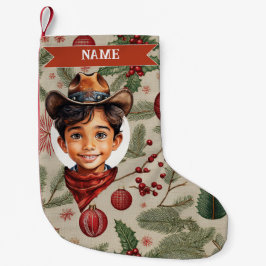 Cowboy Christmas Stocking Kleiner Weihnachtsstrumpf