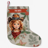 Cowboy Christmas Stocking Kleiner Weihnachtsstrumpf (Vorderseite)