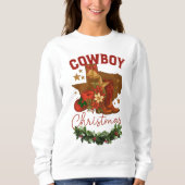 Cowboy Christmas Sweatshirt (Vorderseite)