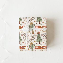 Cowboy Christmas Wrapping Paper | Western Wrapping Geschenkpapier