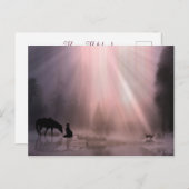 Cowboy Church Holiday Weihnachtsfeier Postkarte (Vorne/Hinten)