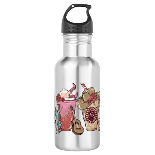 Cowboy Coffee Cups | Western gepriesen Edelstahlflasche (Vorderseite)