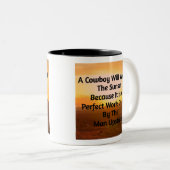 Cowboy Coffee Tasse | Western Kaffee Tasse | (VorderseiteRechts)