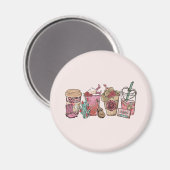 Cowboy Coffee Time Magnet (Vorderseite/Rückseite)