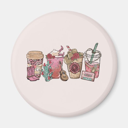 Cowboy Coffee Time Magnet (Vorne)