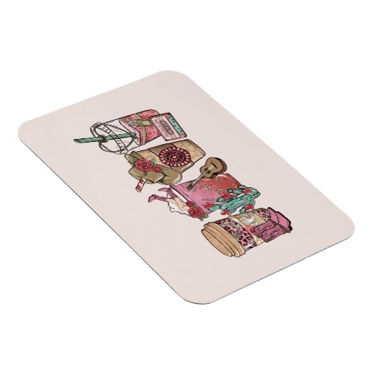 Cowboy Coffee Time Magnet (Rechte Seite)