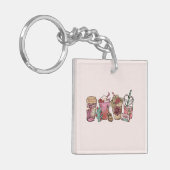 Cowboy Coffee Time Schlüsselanhänger (Vorderseite links)