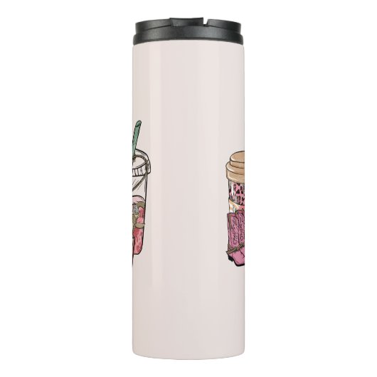 Cowboy Coffee Time Thermosbecher (Rückseite)