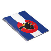 Cowboy-Colorado-Flagge Notizblock (Rechte Seite)
