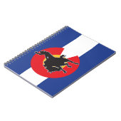 Cowboy-Colorado-Flagge Notizblock (Linke Seite)
