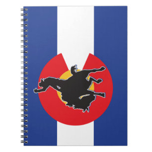 Cowboy-Colorado-Flagge Notizblock