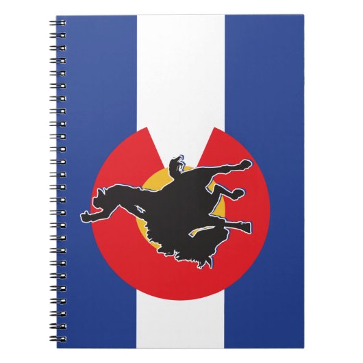 Cowboy-Colorado-Flagge Notizblock (Vorderseite)