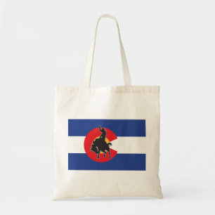 Cowboy-Colorado-Flagge Tragetasche