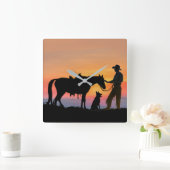 COWBOY COMPANIONS QUADRATISCHE WANDUHR (Zuhause)