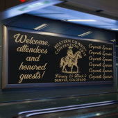 Cowboy Convention im Vintagen Stil Banner