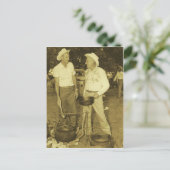 COWBOY COOKS POSTCARD POSTKARTE (Stehend Vorderseite)