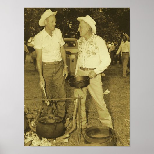 COWBOY COOKS POSTER DRUCK (Vorne)