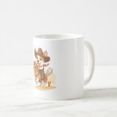 Cowboy Corgi - Western Rodeo Dog Kaffeetasse (VorderseiteRechts)