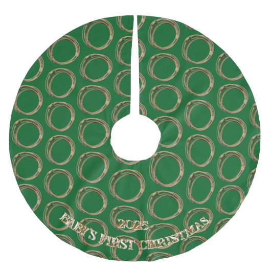 Cowboy Country Lariat Polyester Weihnachtsbaumdecke (Vorderseite)