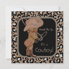 Cowboy Country Western Babydusche ethnisch Einladung