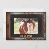 Cowboy Country Western Hochzeit Einladung (Vorderseite)