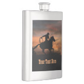 Cowboy Country Western Horseback Custom Flachmann (Rechts)