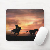 Cowboy Country Western Rodeo Roping Mousepad (Mit Mouse)