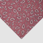 Cowboy Country Western Roter Pisley Stern rustikal Seidenpapier (Ausschnitt)