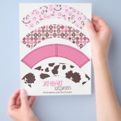 Cowboy Country Western Wasserflaschen Etiketten Flyer (Hand)