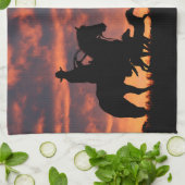 Cowboy Country Western Wilde Pferde Geschirrtuch (Gefaltet)