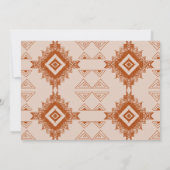 Cowboy Country Western Wüste Terracotta Wedding Dankeskarte (Rückseite)