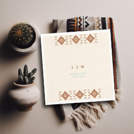 Cowboy Country Western Wüste Terracotta Wedding Serviette