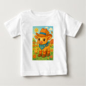 Cowboy Cow Baby T-shirt (Vorderseite)