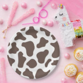 Cowboy Cow Print Wild West Western Rodeo Party Pappteller (Party)