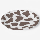 Cowboy Cow Print Wild West Western Rodeo Party Pappteller (Schrägansicht)