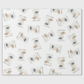 Cowboy Cowgirl Abschluss Country Western Party Geschenkpapier (Flach)