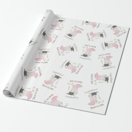 Cowboy Cowgirl Abschluss Country Western Party Geschenkpapier