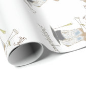 Cowboy Cowgirl Abschluss Country Western Party Geschenkpapier (Rolleneckpunkt)