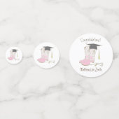 Cowboy Cowgirl Abschluss Country Western Party Konfetti (Rückseiten)