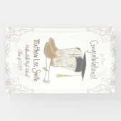 Cowboy Cowgirl Abschluss Western Party Banner (Horizontal)