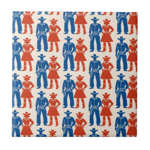 Cowboy & Cowgirl Americana Fliese