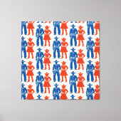 Cowboy & Cowgirl Americana Leinwanddruck (Vorderseite)