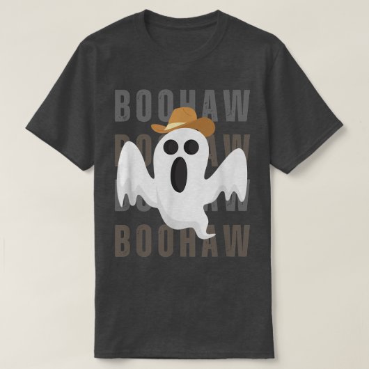 Cowboy Cowgirl BooHaw Retro Western Ghost lustige  T-Shirt (Design vorne)