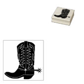 Cowboy / Cowgirl Boot Gummistempel (Stempel)