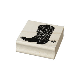 Cowboy / Cowgirl Boot Gummistempel