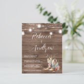 Cowboy Cowgirl Floral Lights Wedding (Stehend Vorderseite)